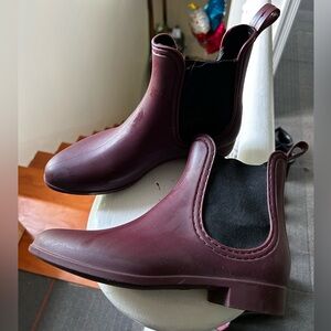 Maroon Rain Boots